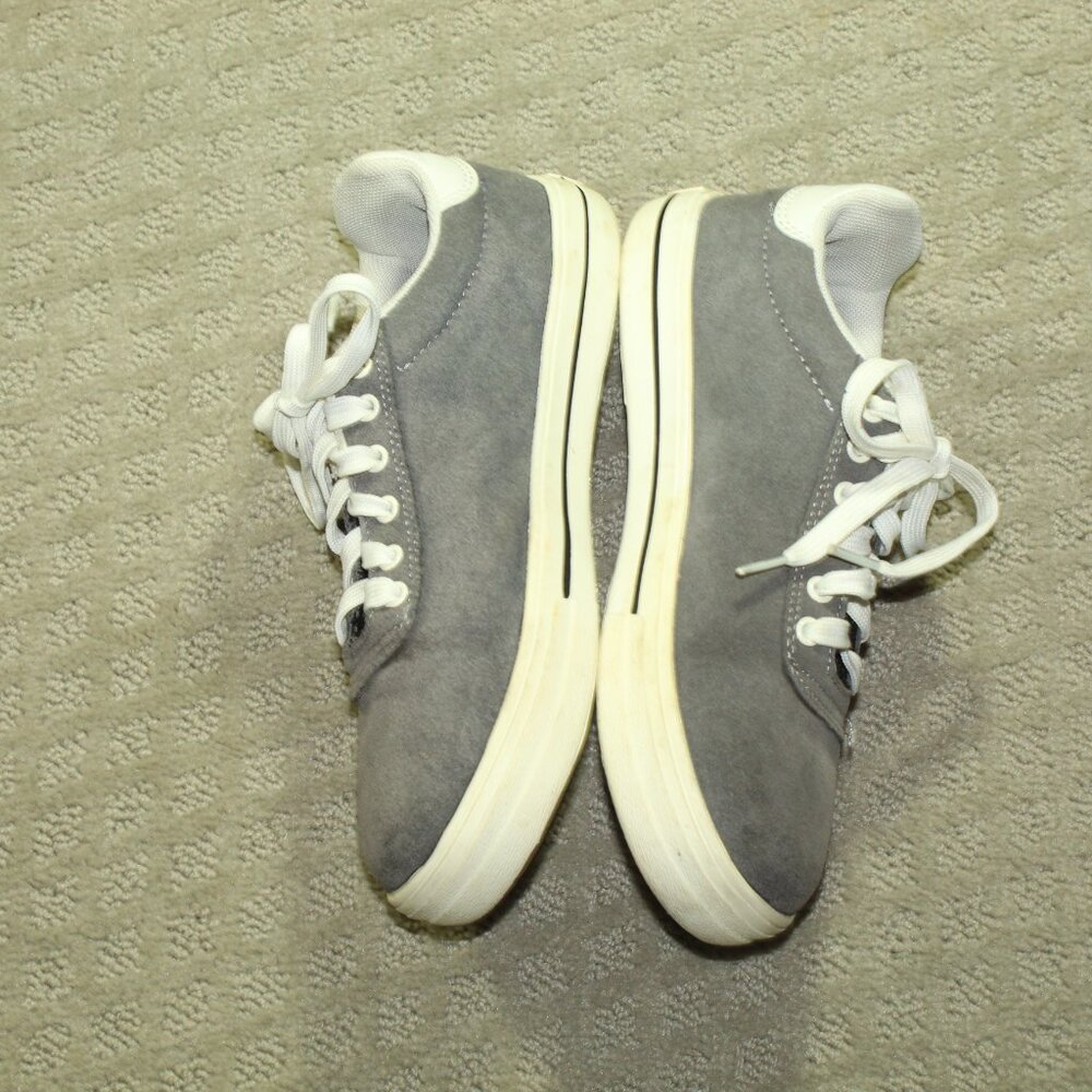 Brahma Womens Size 6.5 Sneakers Gray Suede Steel Toed ASTM F2413-18 - Picture 4 of 7